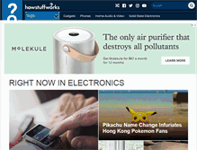 Tablet Screenshot of electronics.howstuffworks.com
