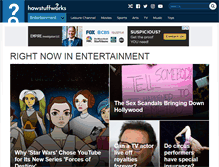 Tablet Screenshot of entertainment.howstuffworks.com